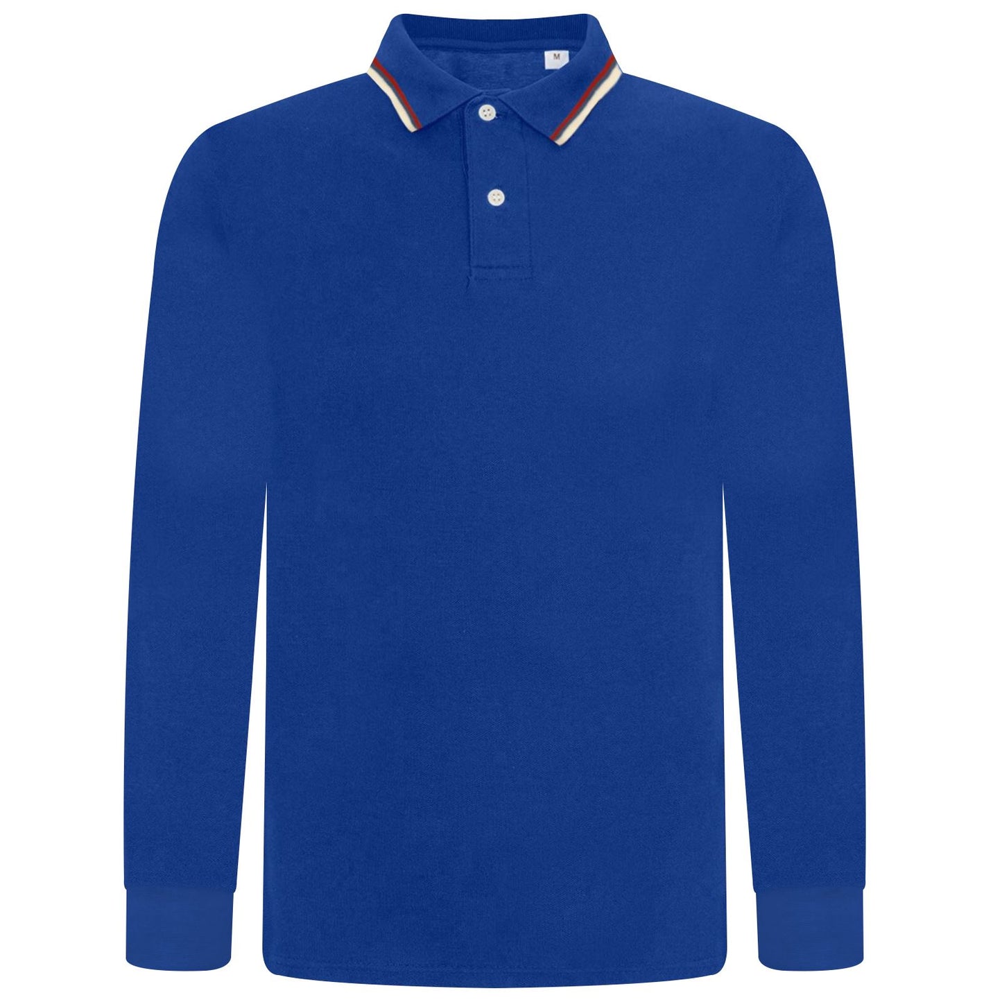 Elevate Your Style with Our Men's Long Sleeve Tipping Pique Polo Shirt - Perfect for Work and Play!