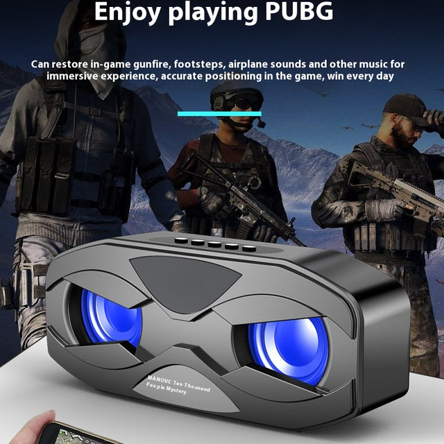 Bluetooth Subwoofer Colorful Light Small Speaker