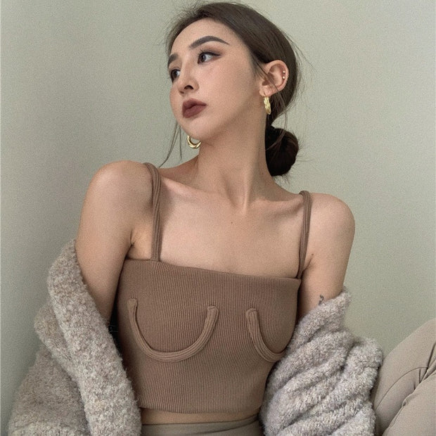 Syra Summer Slim Skinny Backless Crop top Casual Strap Vest Sexy Fashion Wild Short Woman Solid Clothes Ladies Tie Tops