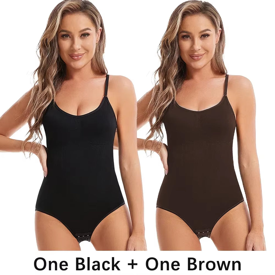 Transform Your Silhouette with Our Women’s Slimming Bodysuit - High Elasticity Open Crotch Full Body Shaper for a Smooth, Flattering Fit