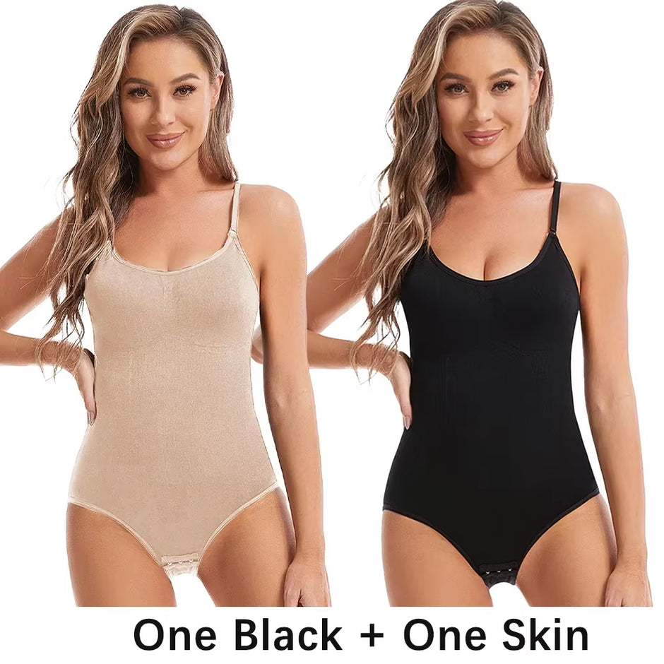 Transform Your Silhouette with Our Women’s Slimming Bodysuit - High Elasticity Open Crotch Full Body Shaper for a Smooth, Flattering Fit
