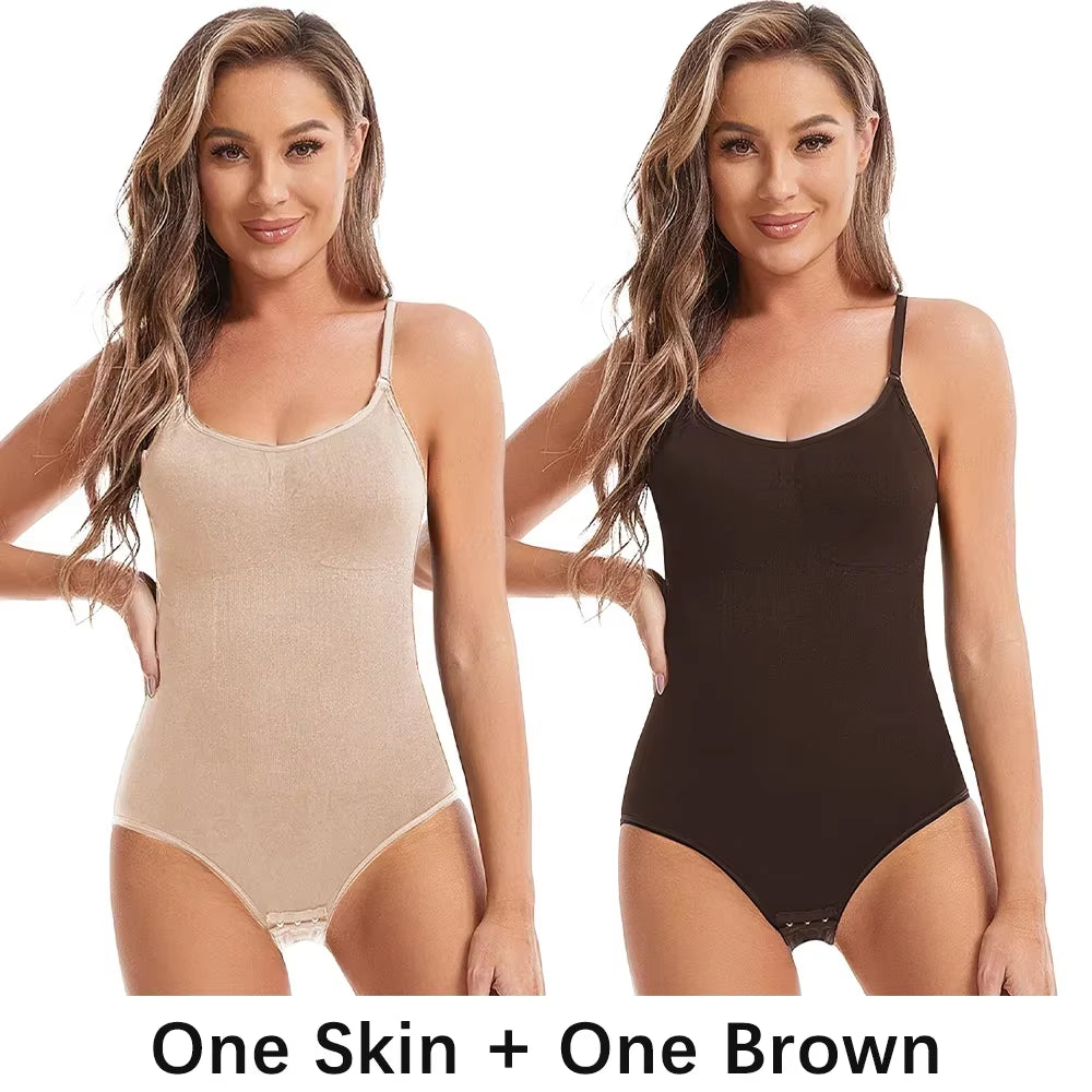 Transform Your Silhouette with Our Women’s Slimming Bodysuit - High Elasticity Open Crotch Full Body Shaper for a Smooth, Flattering Fit