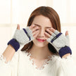 Knitted thermal gloves