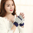 Knitted thermal gloves