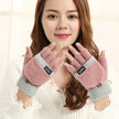 Knitted thermal gloves
