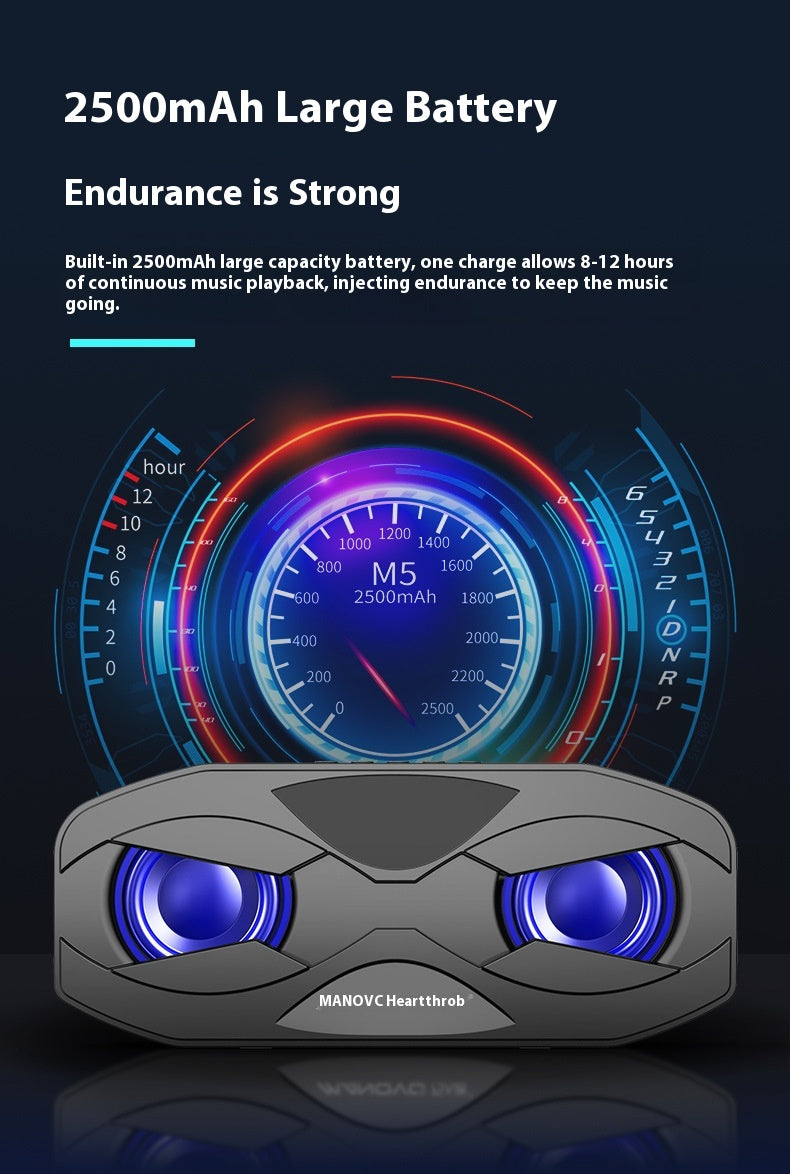 Bluetooth Subwoofer Colorful Light Small Speaker