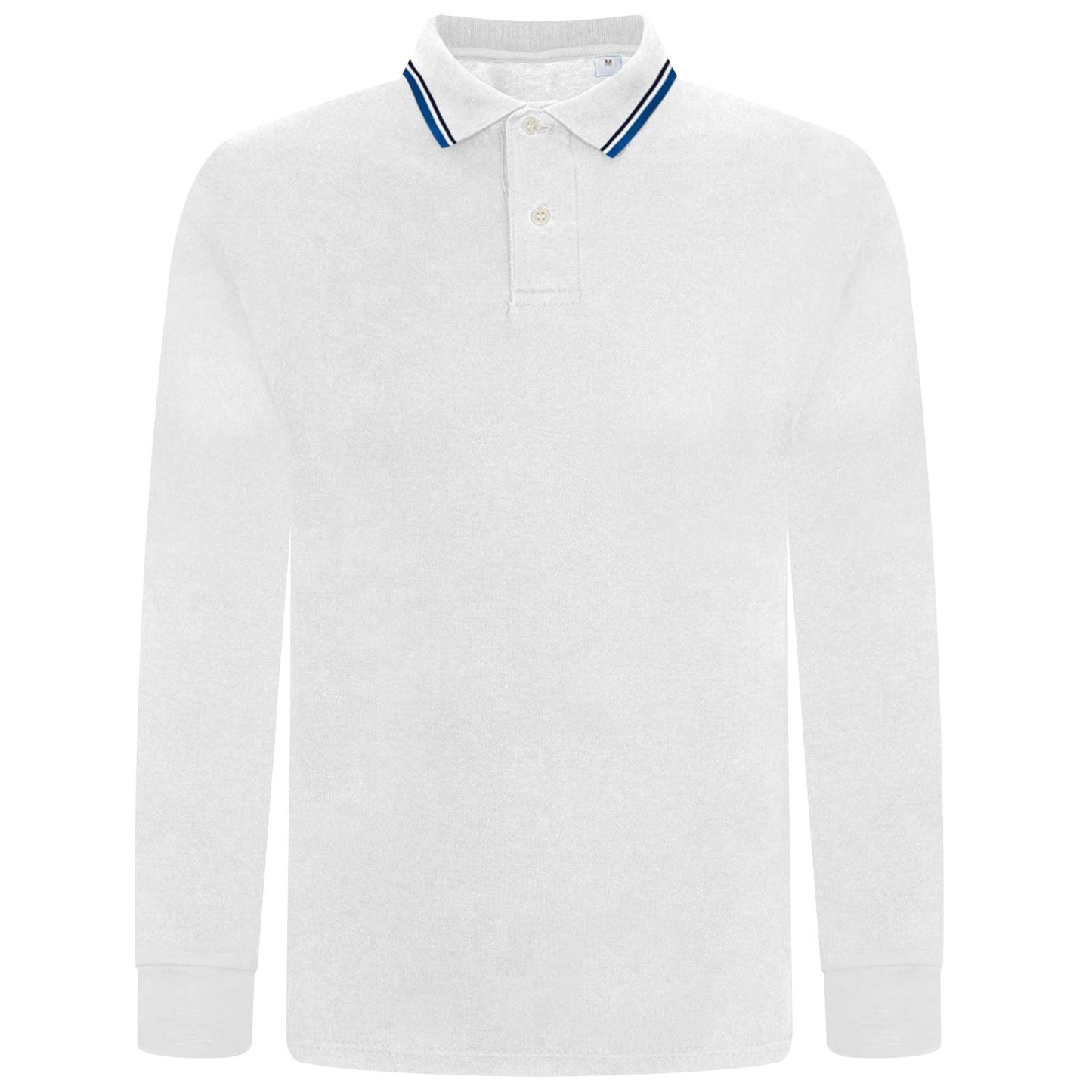 Elevate Your Style with Our Men's Long Sleeve Tipping Pique Polo Shirt - Perfect for Work and Play!