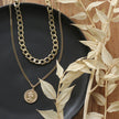 Portrait Gold Necklace