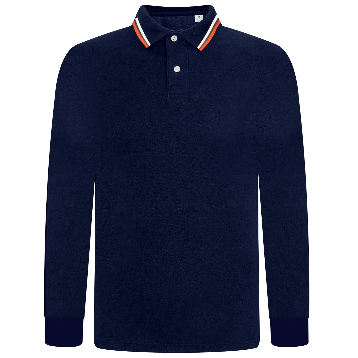 Elevate Your Style with Our Men's Long Sleeve Tipping Pique Polo Shirt - Perfect for Work and Play!