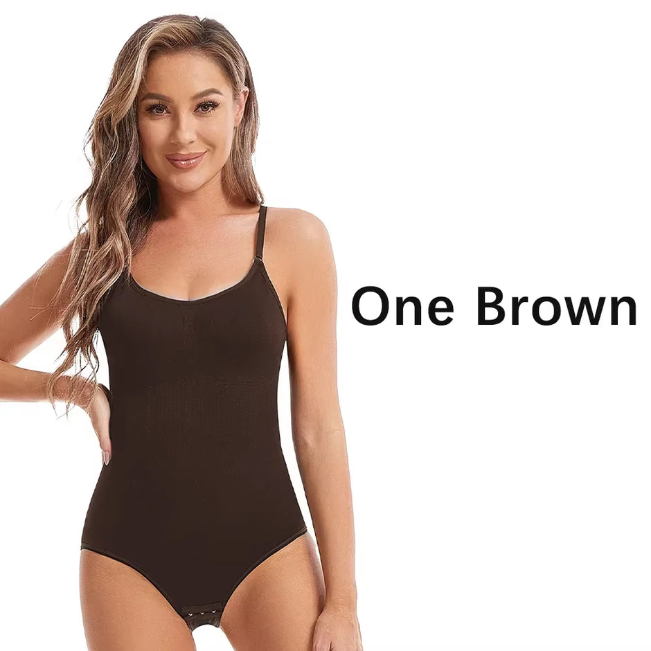 Transform Your Silhouette with Our Women’s Slimming Bodysuit - High Elasticity Open Crotch Full Body Shaper for a Smooth, Flattering Fit
