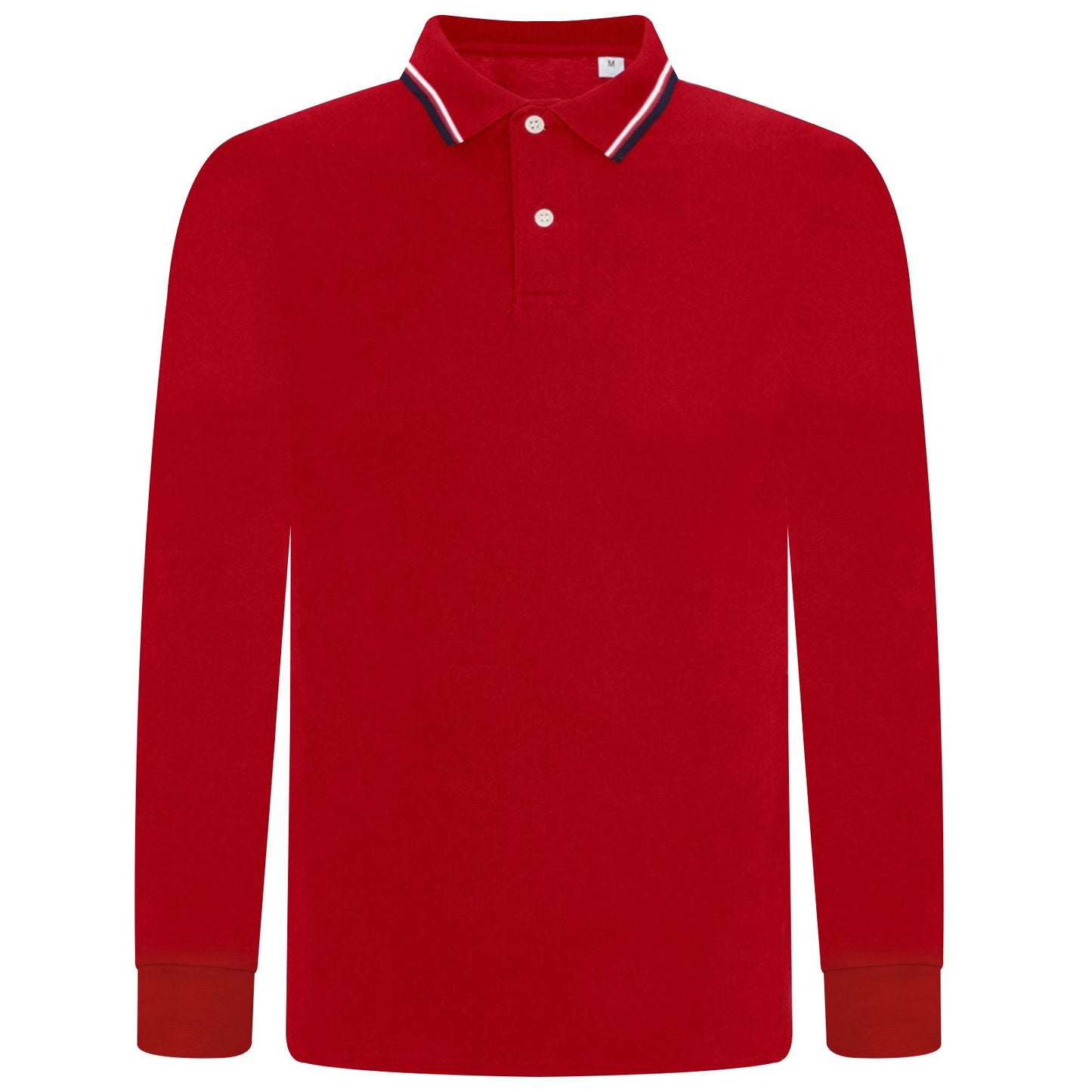 Elevate Your Style with Our Men's Long Sleeve Tipping Pique Polo Shirt - Perfect for Work and Play!