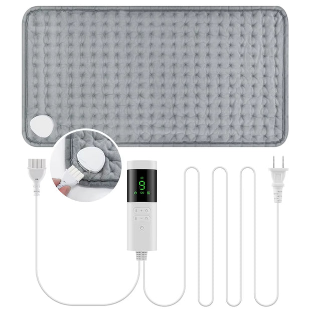 Cozy Up This Winter with Our 30x60cm Electric Heating Pad - 9 Temperature Settings & 4 Timer Options for Ultimate Comfort