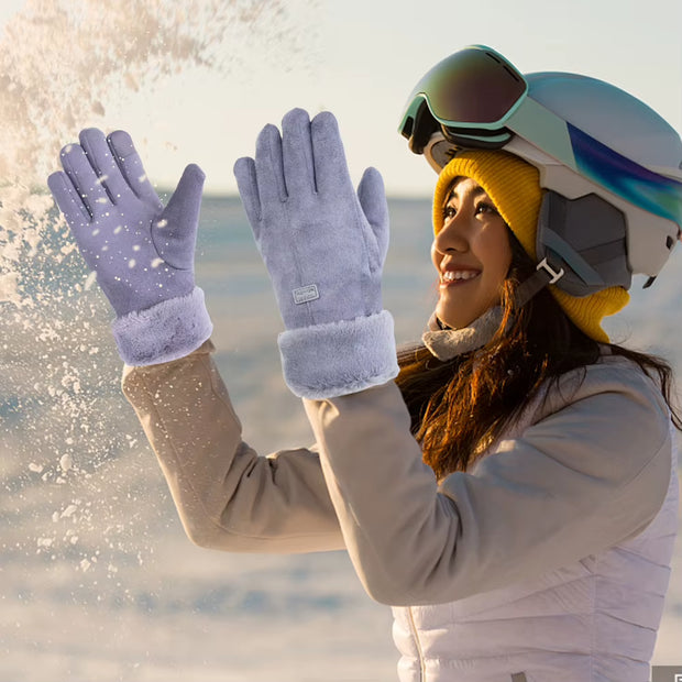 Winter Thermal Cycling Gloves 3 Gear Adjustment Heating Thermal Gloves Windproof Motorbike Racing Riding Gloves Touch Screen