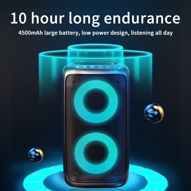 Home Lightweight Bluetooth Dual Subwoofer Speaker