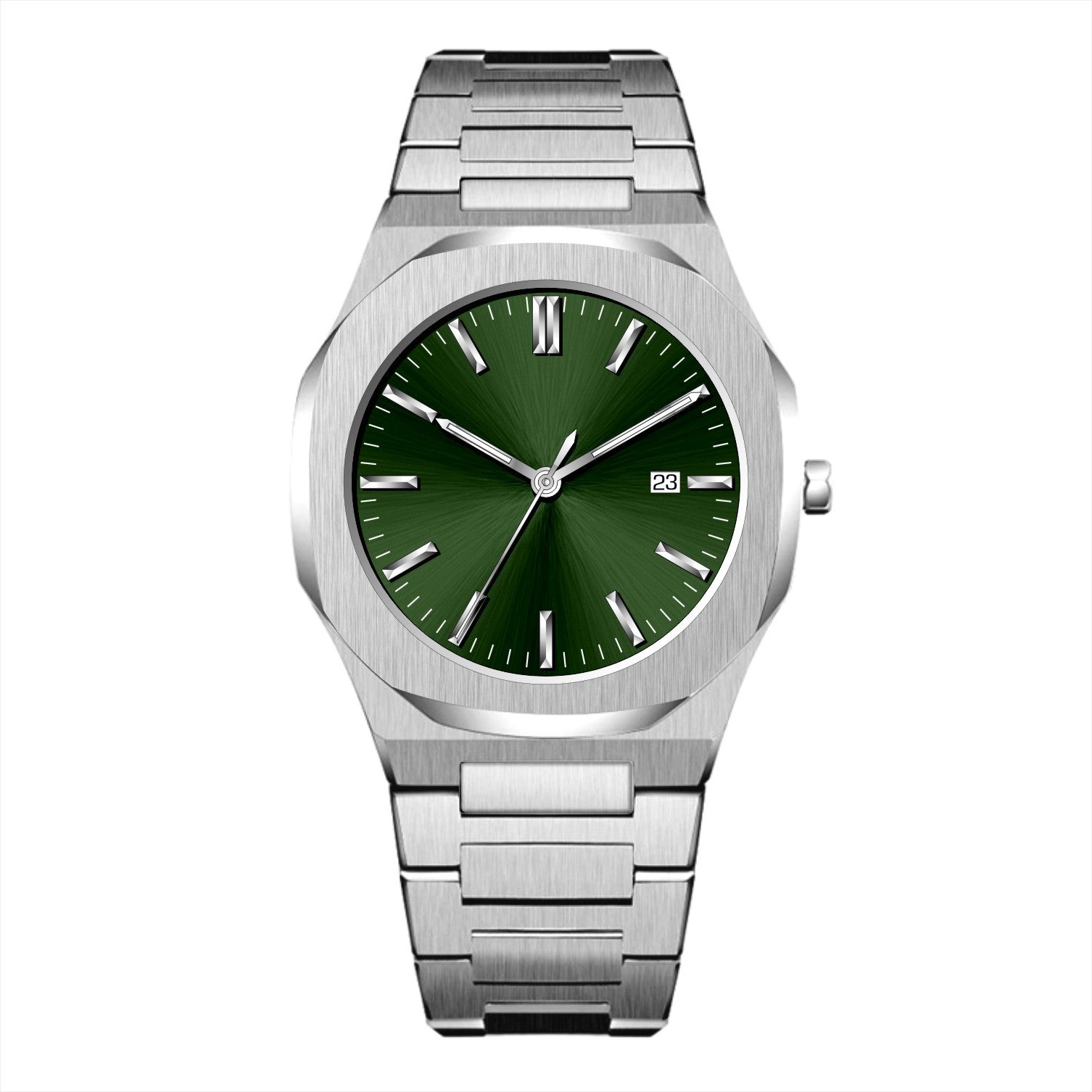 Mens Watch With Calendar Waterproof Quartz Wristwatch