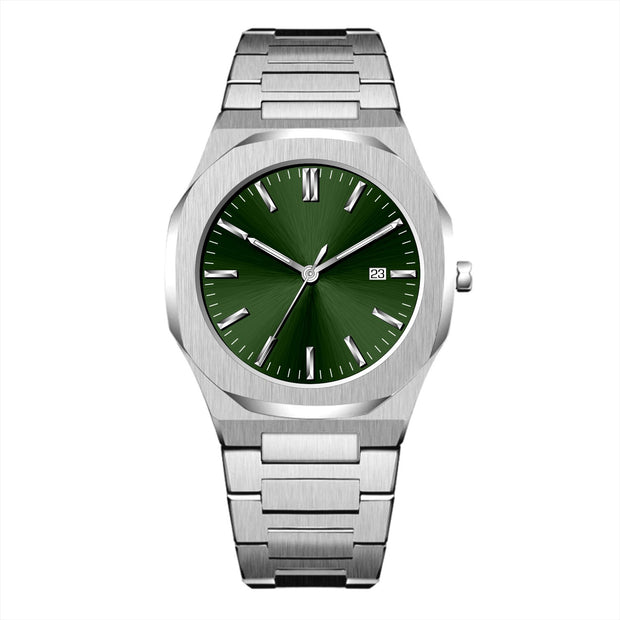 Mens Watch With Calendar Waterproof Quartz Wristwatch