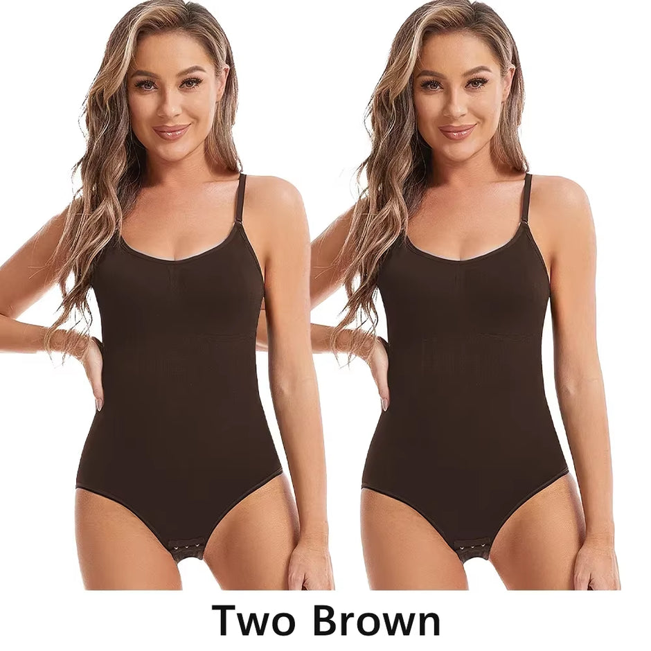Transform Your Silhouette with Our Women’s Slimming Bodysuit - High Elasticity Open Crotch Full Body Shaper for a Smooth, Flattering Fit