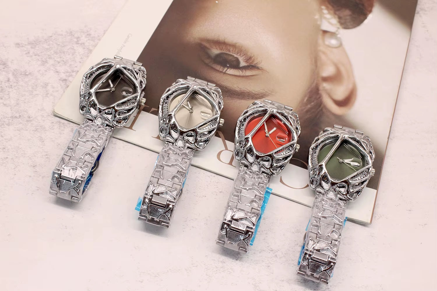 Discover the Stylish Alabaster Vine Watch: A Retro Y2K Limited Edition Timepiece for the Modern Man